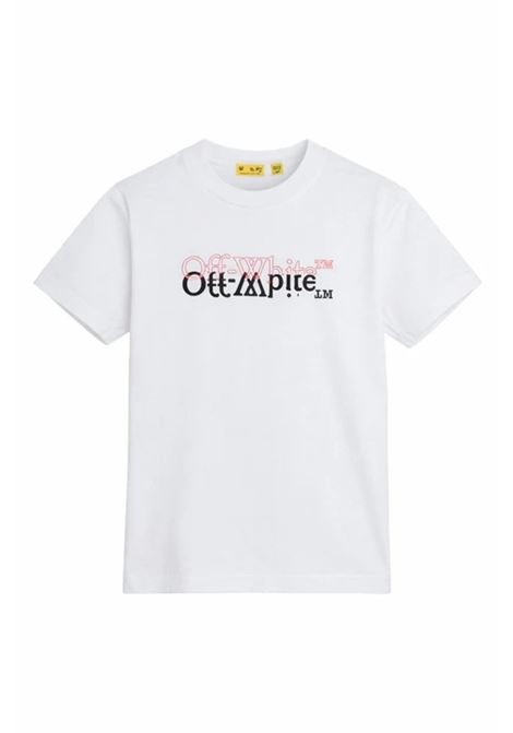 T-shirt con stampa OFF WHITE KIDS | OBAA002S26JER001100